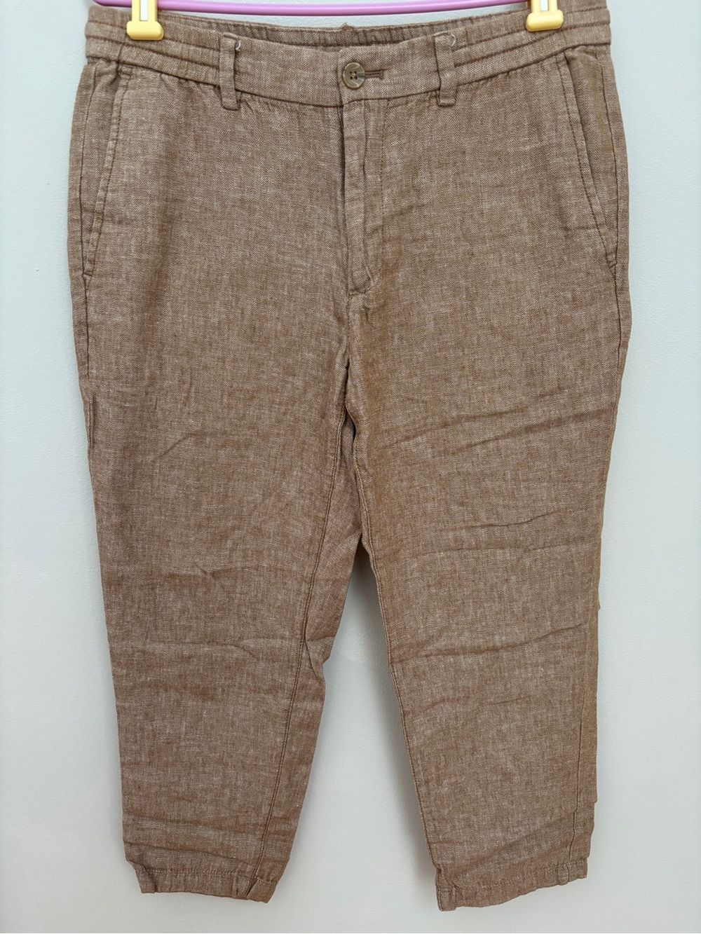Banana Republic Mason Athletic Tapered Casual Linen-Blend Pant
